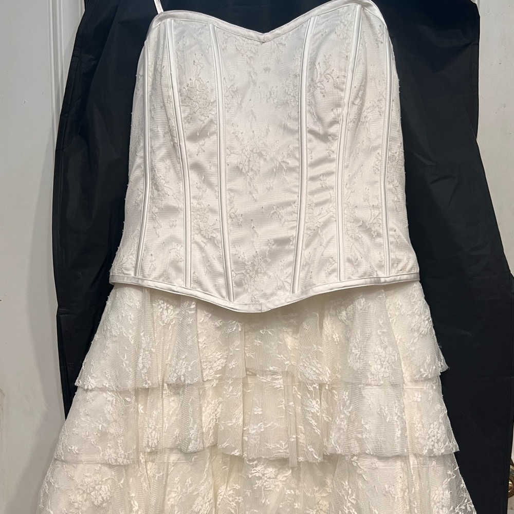 Short, midi, tule dress; sleeveless